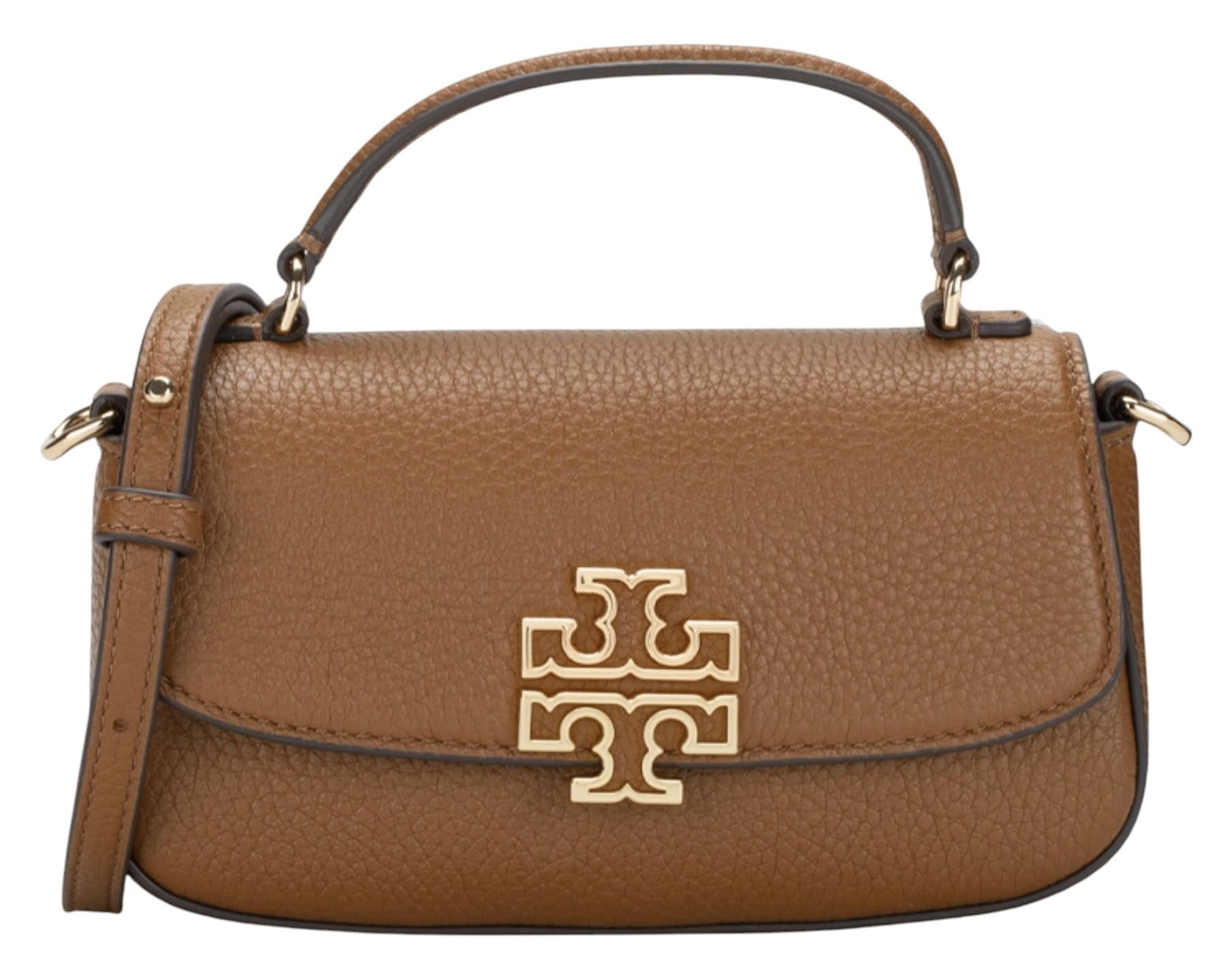 Tory Burchの「Brittenエンボス スモール サッチェル」 Tory Burch Britten Mini Top Handle Leather Crossbody Bag - Walmart.com