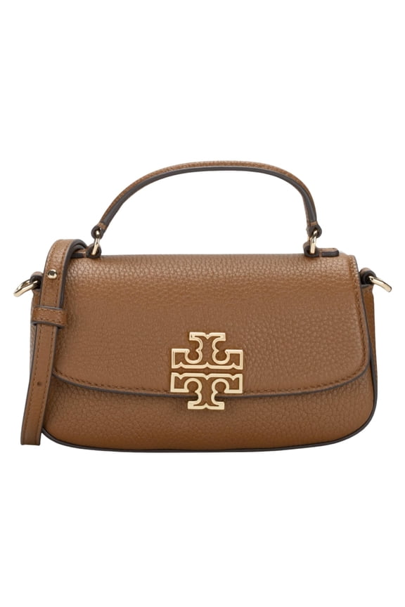 Britten Mini Top Handle Leather Crossbody Bag