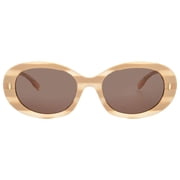 Tory Burch Brown Oval Ladies Sunglasses TY7214U 318173 53