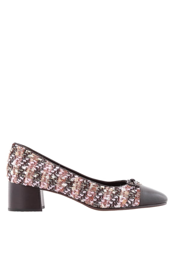 Cap-Toe Tweed Pumps, Size 7