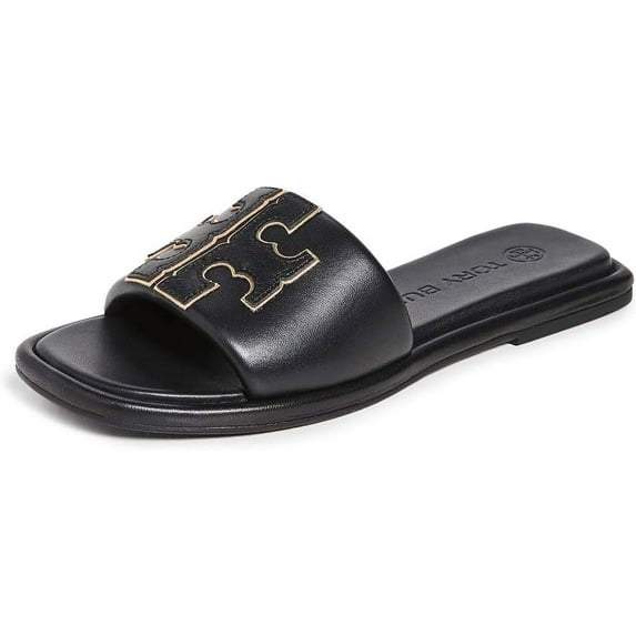 Tory Burch Womens Double T Sport Slide Sandal