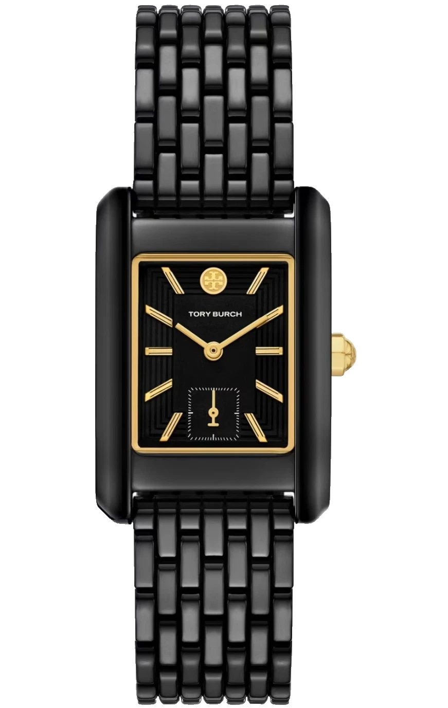 Tory Burch Eleanor TBW1087 Black Dial Black Ceramic Bracelet 31mm Womens Watch