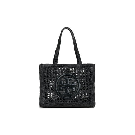 Tory Burch Ella Crochet Raffia Tote Bag In