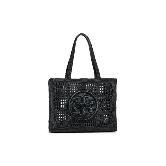 Tory Burch Ella Crochet Raffia Tote Bag In