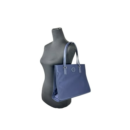 Tory Burch Women's Ella Small Nylon Tote Bag  (Tory Navy)
