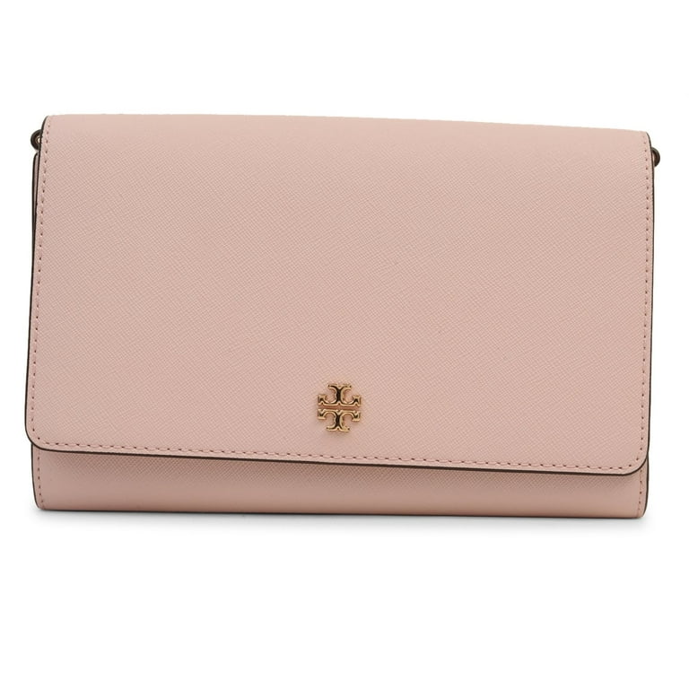 Tory Burch Emerson Chain Wallet in Shell Pink