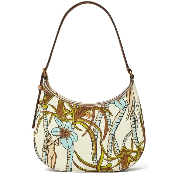 Tory Burch Women's Emerson Small Printed Zip Shoulder Bag (Multi)