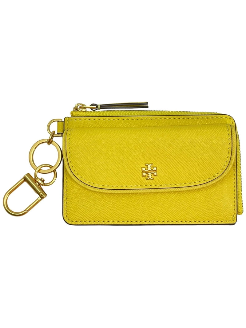 トリーバーチTORY BURCH EMERSON ZIP CARD CASE Tory Burch Emerson Saffiano Leather Zip Card Case (Yarrow