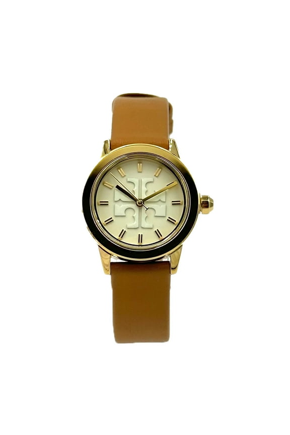 Women Gigi Goldtone Stainless Steel Leather Strap Watch Gift Set -TBW2031