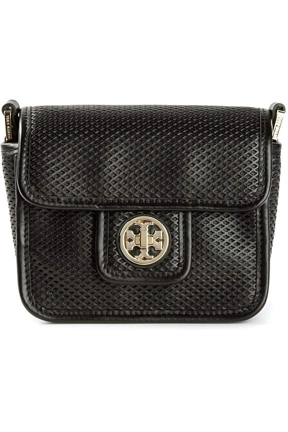 Harper Mini Black Perforated Bag