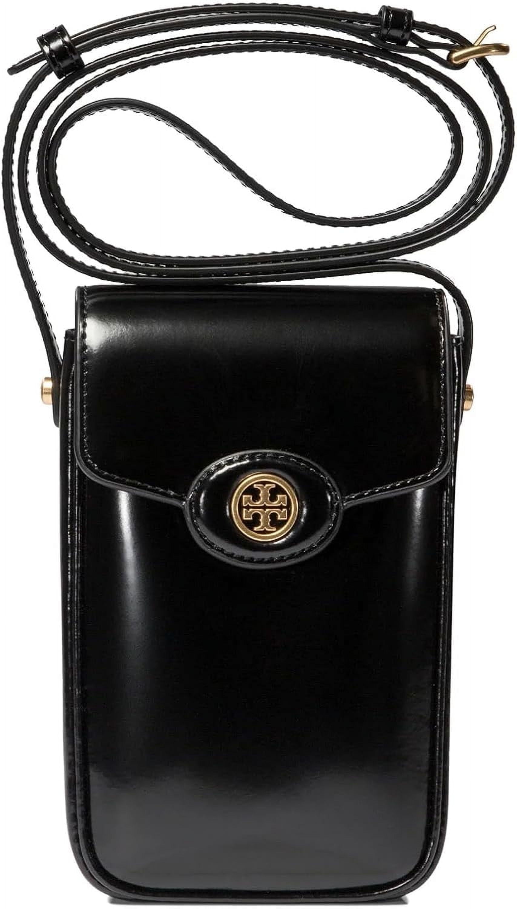 Tory Burch Hb Robinson Spazzolato Phone Crossbody Black OS