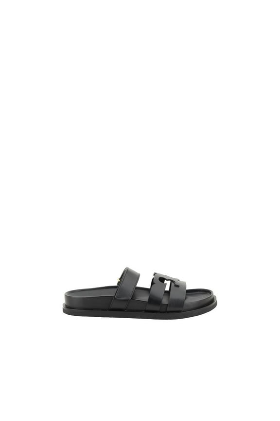 Tory Burch Women's INES Sport Slide Flat Sandal, Perfect Black