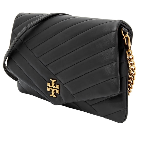 Tory Burch Kira Chevron Clutch- Black