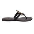 thumbnail image 1 of Tory Burch Ladies Black/Gold Miller Metal Logo Sandals, 1 of 3