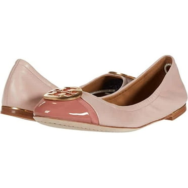 Tory Burch Ladies Pink Minnie Cap Toe Ballet Flats