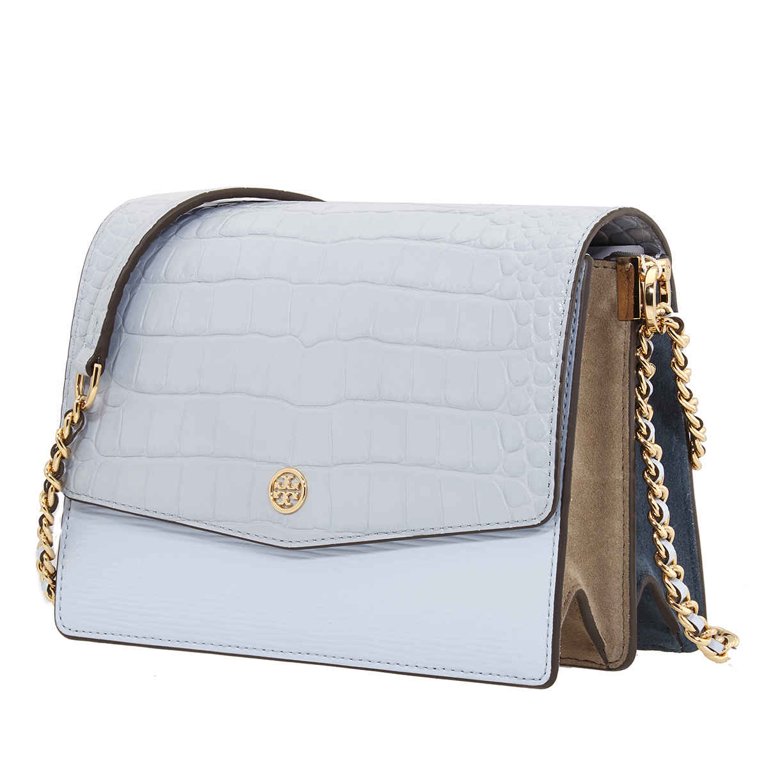 Tory Burch Ladies Robinson Convertible Shoulder Bag In Blue 