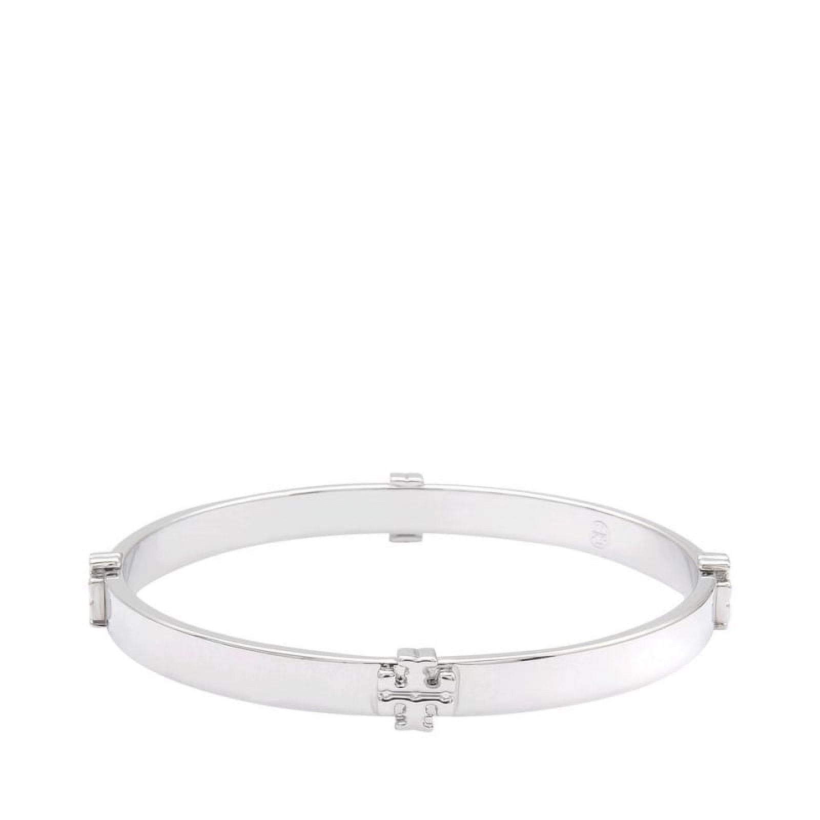 Tory Burch Logo Bangle Bracelet, Tory Silver - Walmart.com