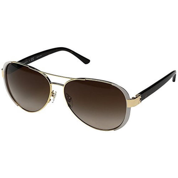 Tory Burch Metal Womens Aviator Sunglasses Gold 60mm Adult