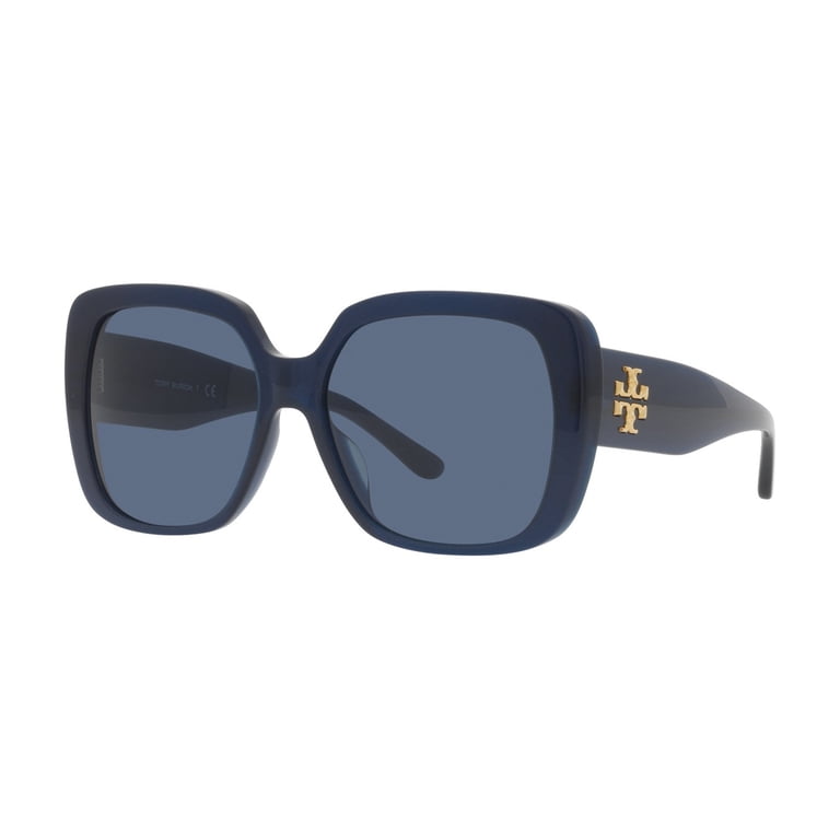 Tory Burch Milky Navy Squared Butterfly Sunglasses - TY 7112 