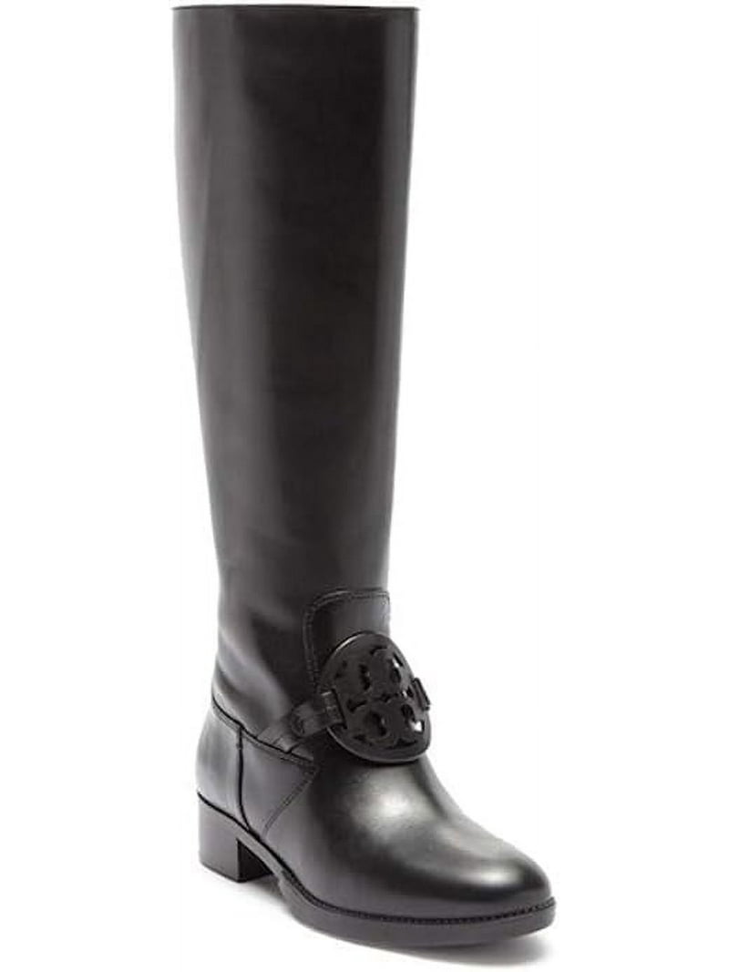 Tory Burch Miller Boots Leather Pull On (8.5, Black