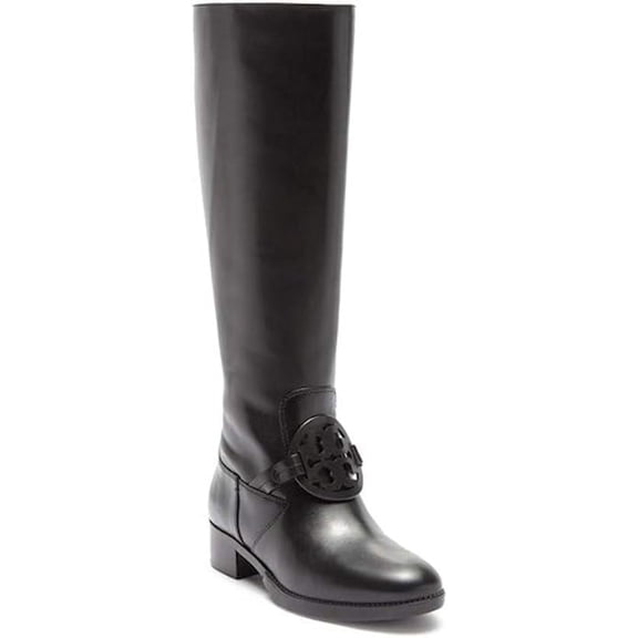 Tory Burch Miller Boots Leather Pull On (8.5, Black)
