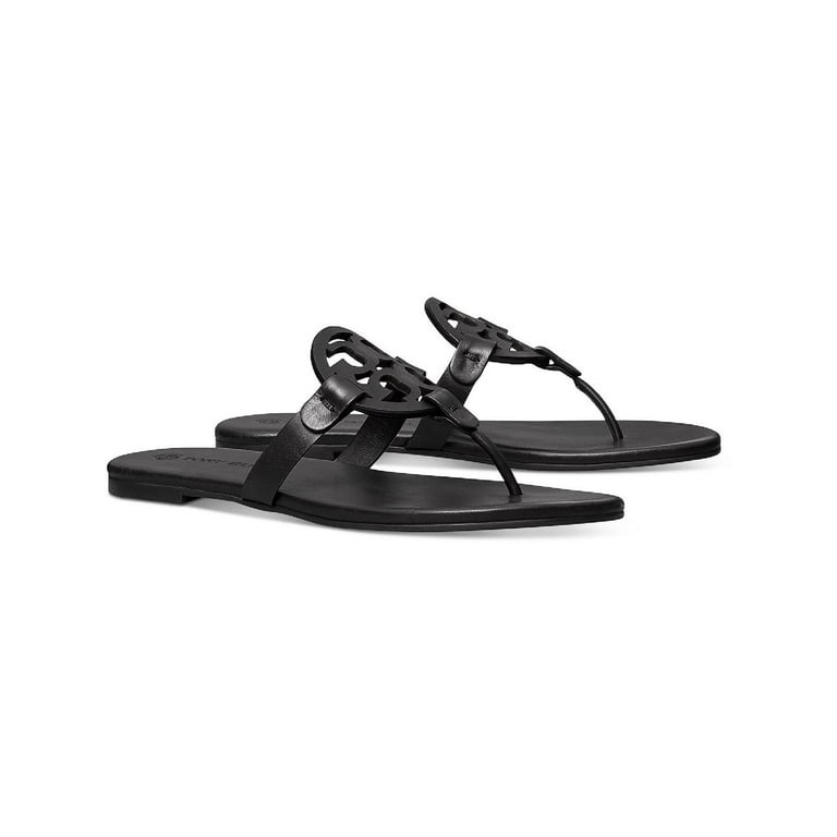 Tory Burch Miller Soft Women s Leather Memory Foam Slide Thong