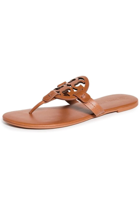 Miller Soft Women's Leather Memory Foam Slide Thong Sandals