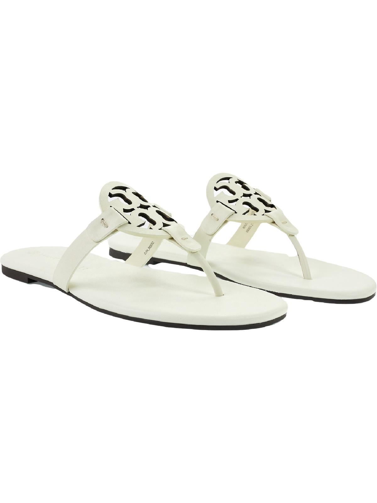 Tory Burch Womens Miller Soft Sandals - New Ivory/Off White Tory Burch Womens Miller Soft Sandals - New Ivory/Off White