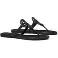 thumbnail image 1 of Tory Burch PERFECT BLACK Women's Miller Pave Logo Thong Sandals, US 10, 1 of 4
