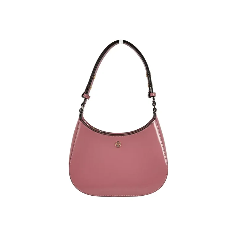 Tory Burch Patent Emerson Small Shoulder Bag Purse Pink Ginger