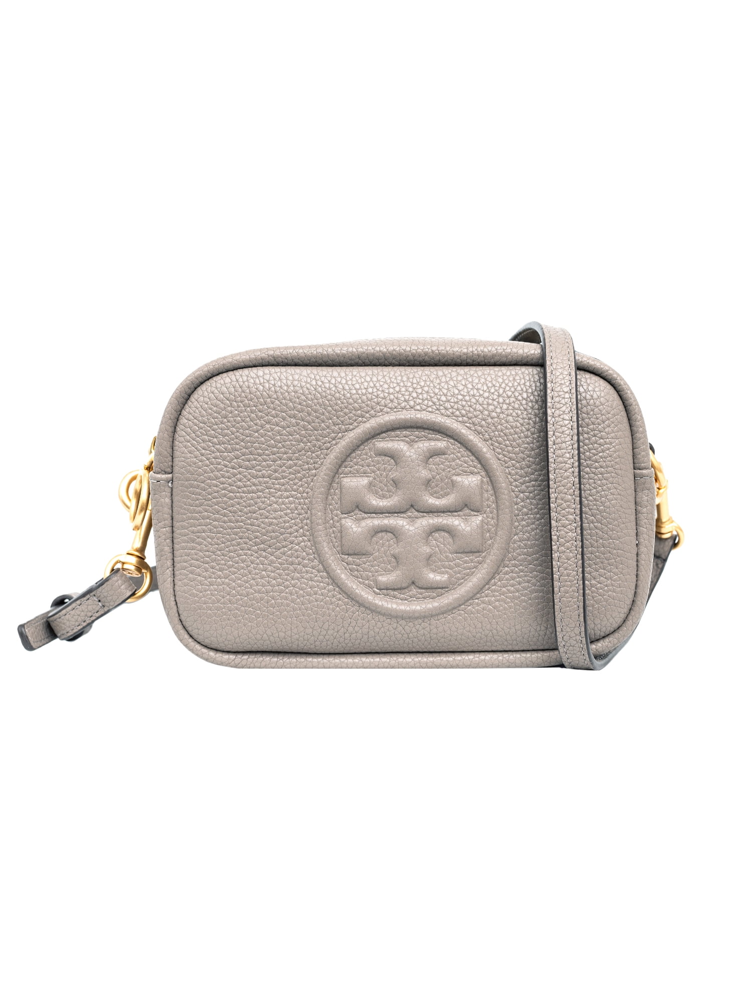 Tory Burch Robinson Zip Continental Wallet- Gray Heron