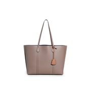 Tory Burch Womens Perry Triple-Compartment Tote Brown