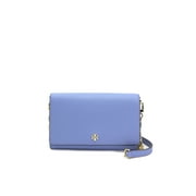 TORY BURCH Removable Strap Women's Chain Wallet, Bow Blue