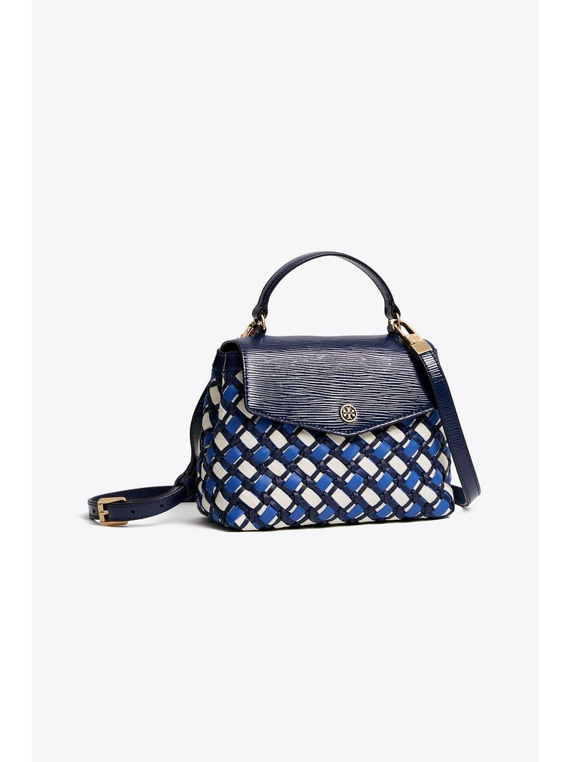 Tory Burch Robinson Woven Small Top-Handle Satchel - Walmart.com