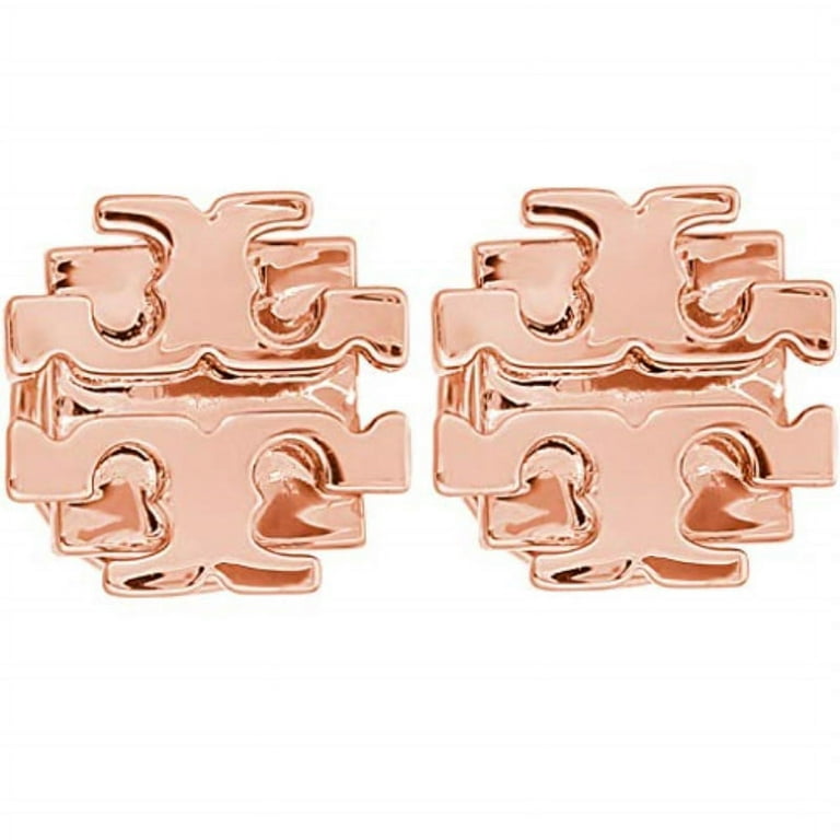 Tory Burch Small T Logo Stud Earrings, Rose Gold - Walmart.com