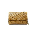 thumbnail image 1 of Tory Burch Snap Closure Leather Kira Chevron Snake Shoulder Bag New, 1 of 4