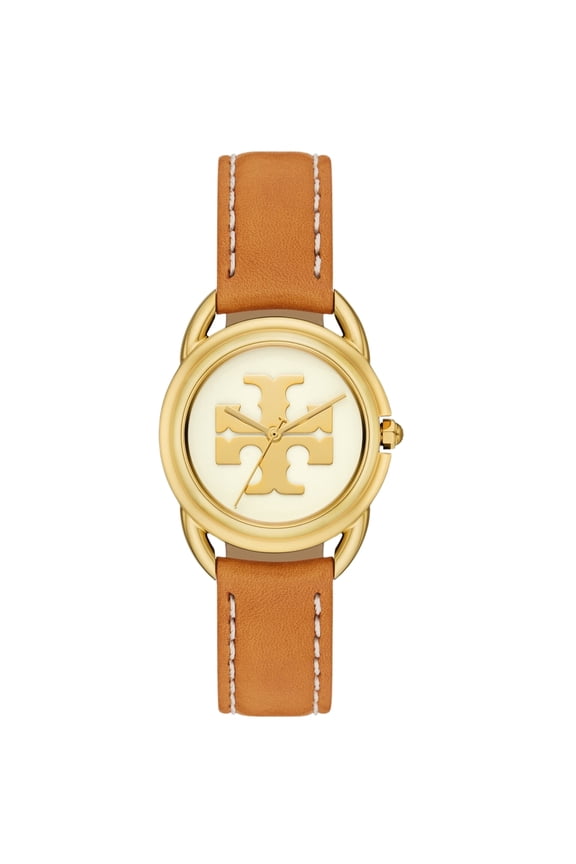TBW7226 The Miller Watch Ivory Dial Brown Leather Strap Women's Watch