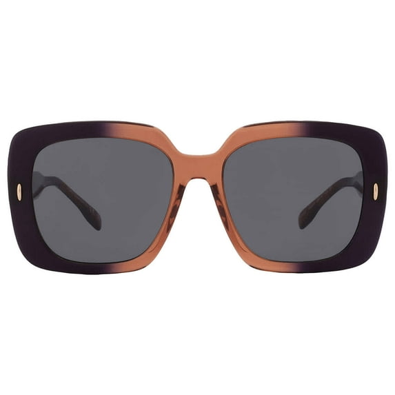 Tory Burch TY 7193F Acetate Womens Square Sunglasses Navy Gradient 58mm Adult