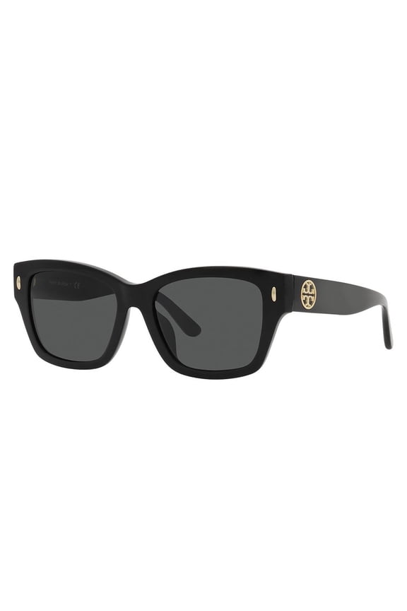 TY 7216U Plastic Womens Cat-Eye Sunglasses Black 52mm Adult