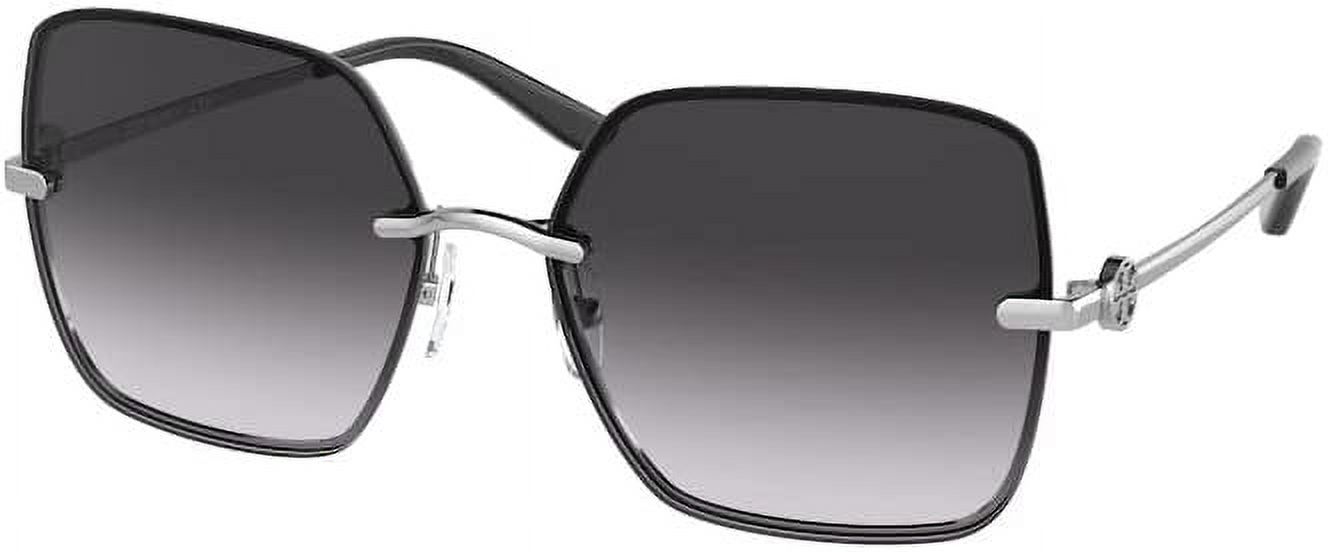 Tory Burch Women\'s Sunglasses TY6080 31618G Silver Size 58mm Tory Burch TY6080 L (58 - 15) with Grey lenses and Silver  main image 2