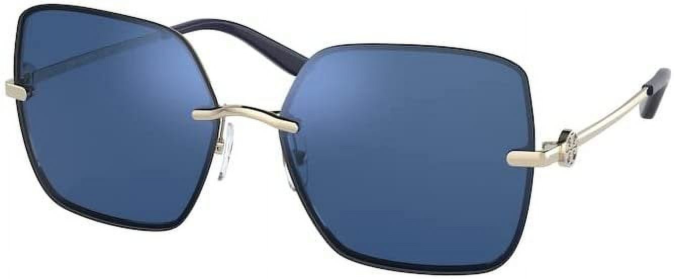 Tory Burch TY6080 329655 58MM Gold/Solid Dark Blue Flash  display picture 3