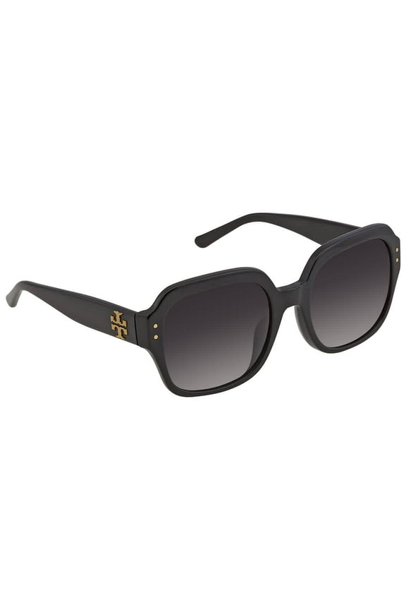 TY 7143U Plastic Womens Square Polarized Optical Sunglasses Black 56mm Adult