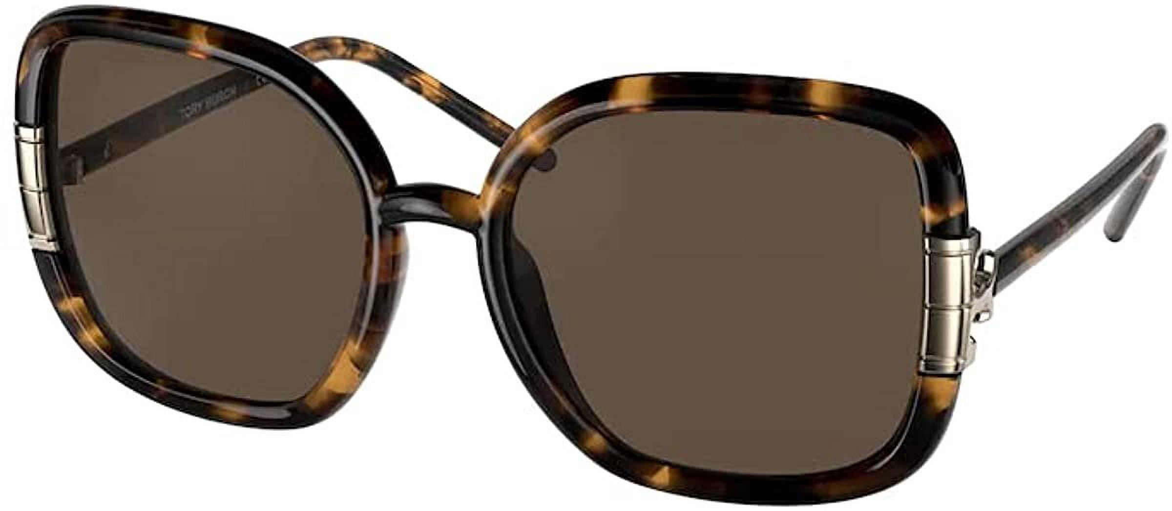 Tory Burch Sunglasses Women\'s Square TY9063U 151973 Dark Tortoise 56mm NEW! Amazon.com: Tory Burch TY9063U Women main image 2