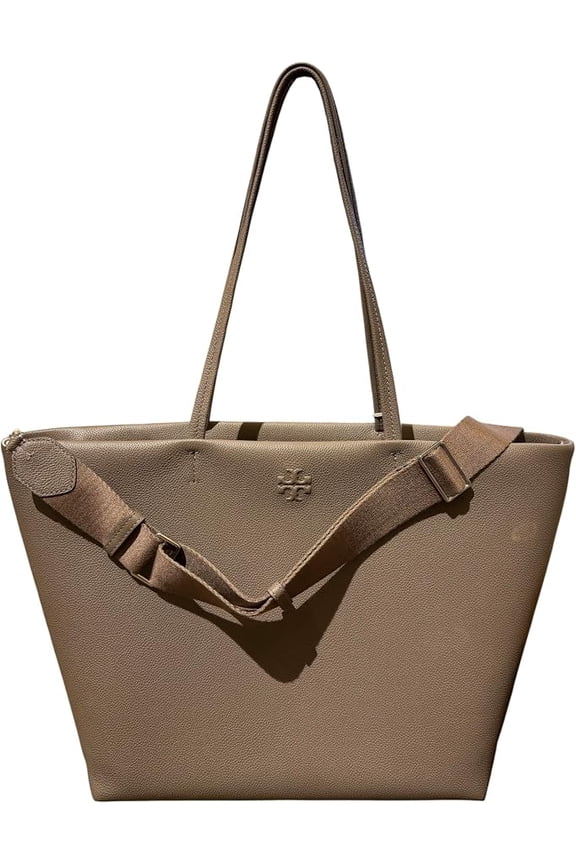 Thea Women's Large Leather Handbag, Wild Mushroom