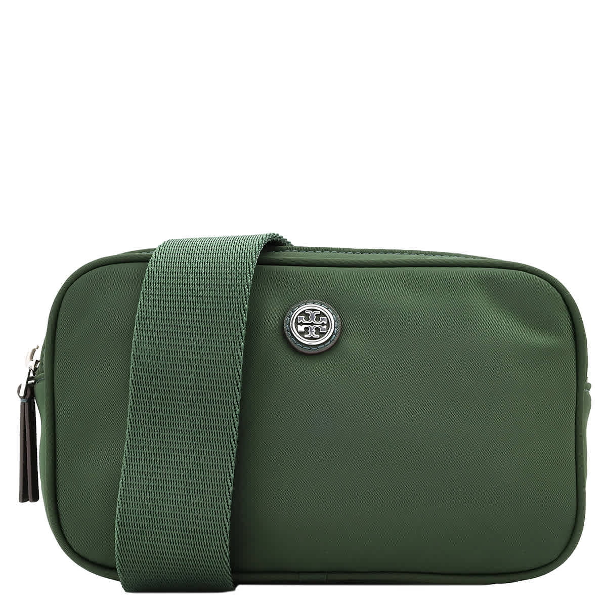 TORY BURCH Virginia Nylon Belt Bag In Basil