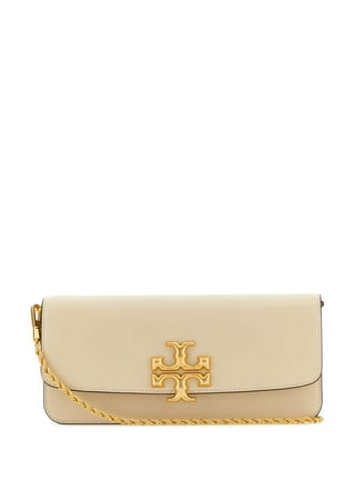 Tory Burch Floral Leather Tassel Clutch Crossbody, Navy Small Happy Times