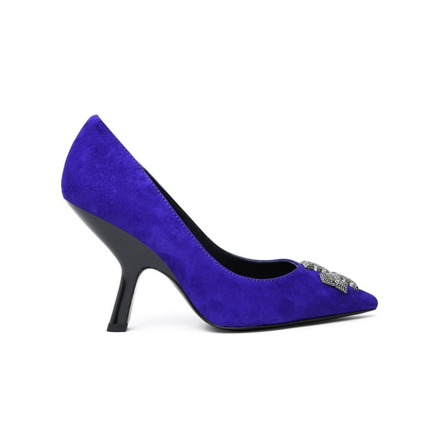 Tory Burch Woman Purple Suede Eleanor Pumps - Walmart.com