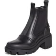 thumbnail image 1 of Tory Burch Women's Black Leather Chelsea Lug Ankle Boots Booties, 1 of 2