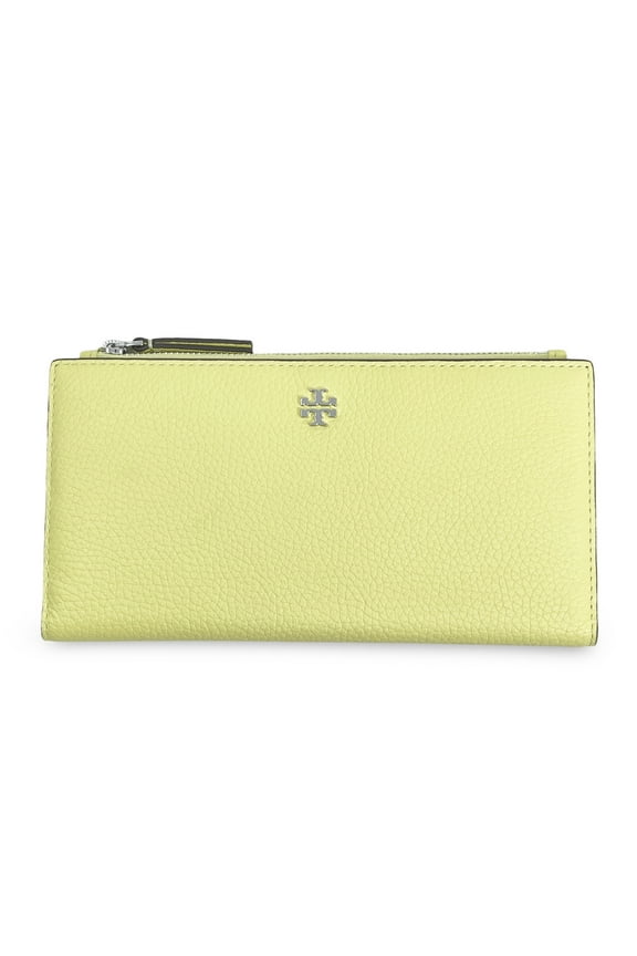 Women's Blake Colorblock Slim Medium Wallet (Pastel Yellow / Pine Frost)