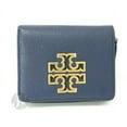 thumbnail image 1 of Tory Burch Women's Britten Mini Leather Wallet (Royal Navy), 1 of 4